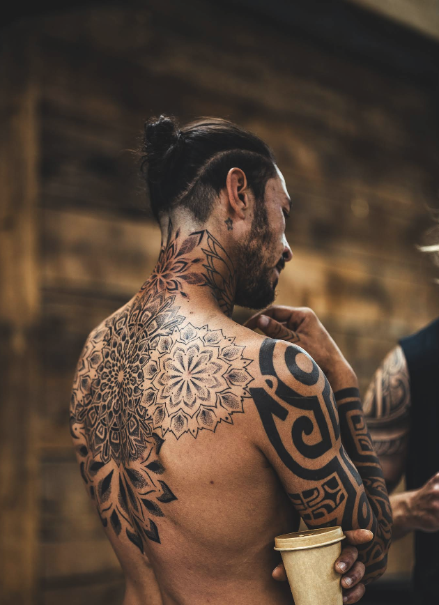 Mandala back and neck piece by JB